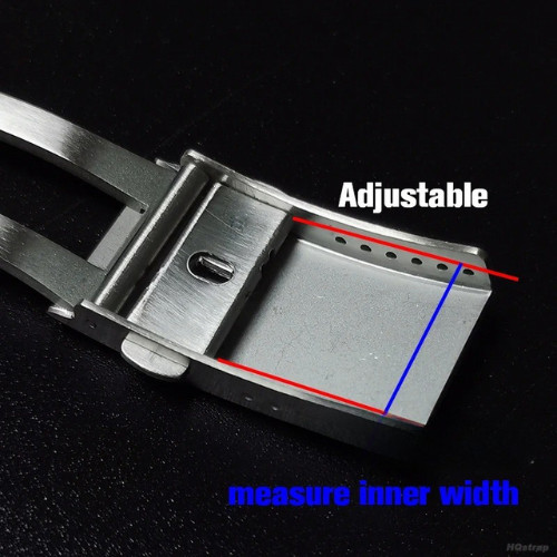 18mm 20mm 22mm Adjustable Ratchet Buckle 316L Stainless Steel Watch Strap Clasp