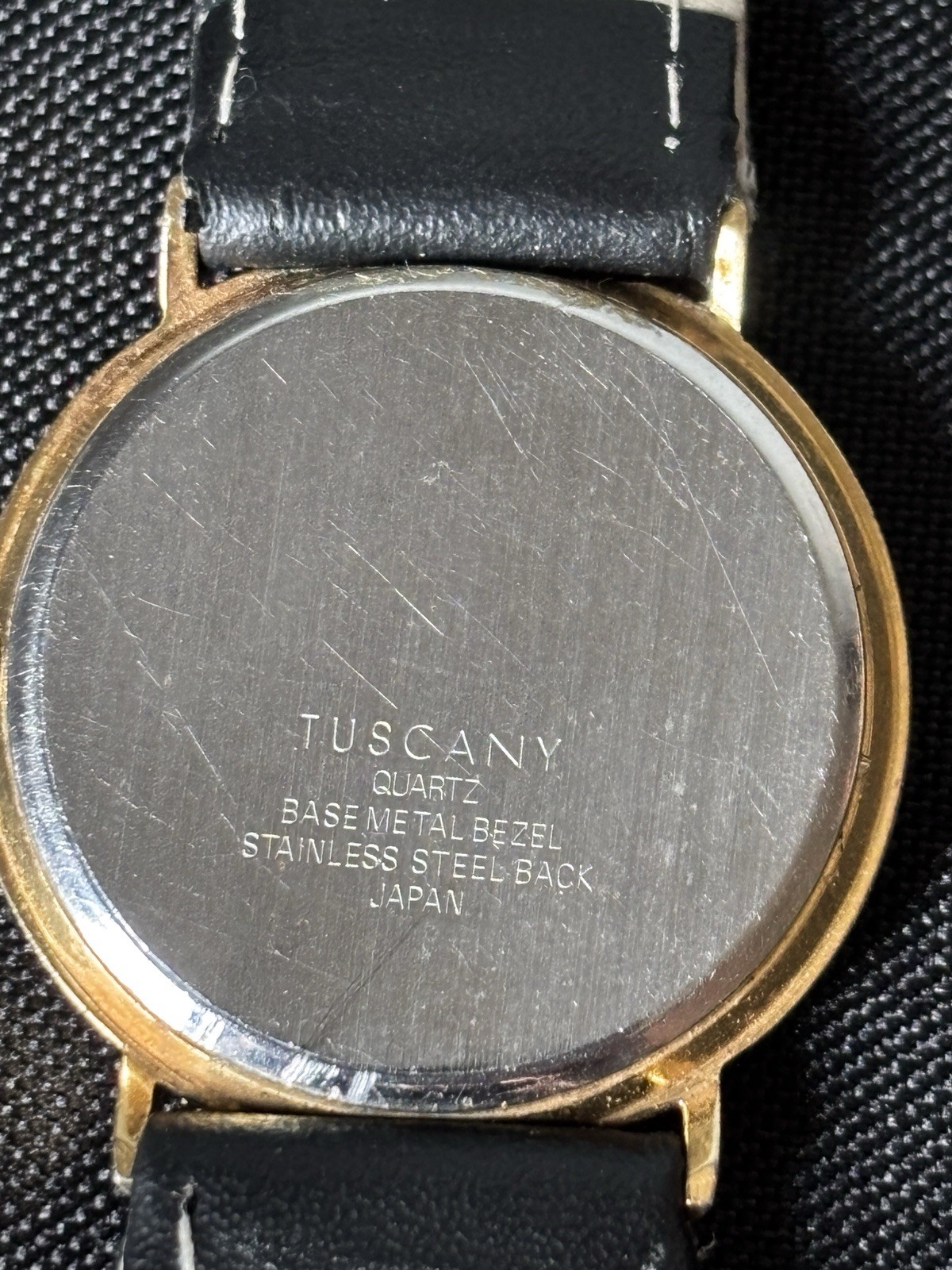 Vintage Tuscany Moon Phase Quartz Watch Japan Movt Gold Tone 33MM New Battery