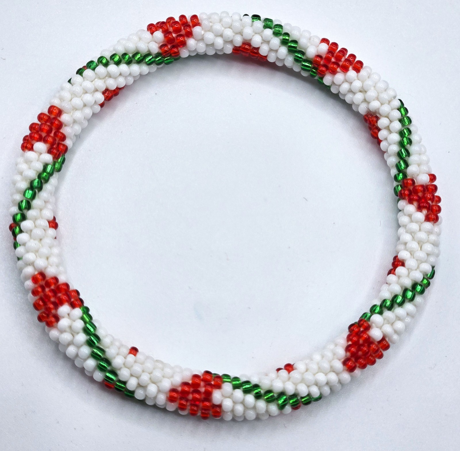 6 PCS NEPAL Glass Seed Bead Handmade Beaded Crochet Roll On Bracelets-Jewelry