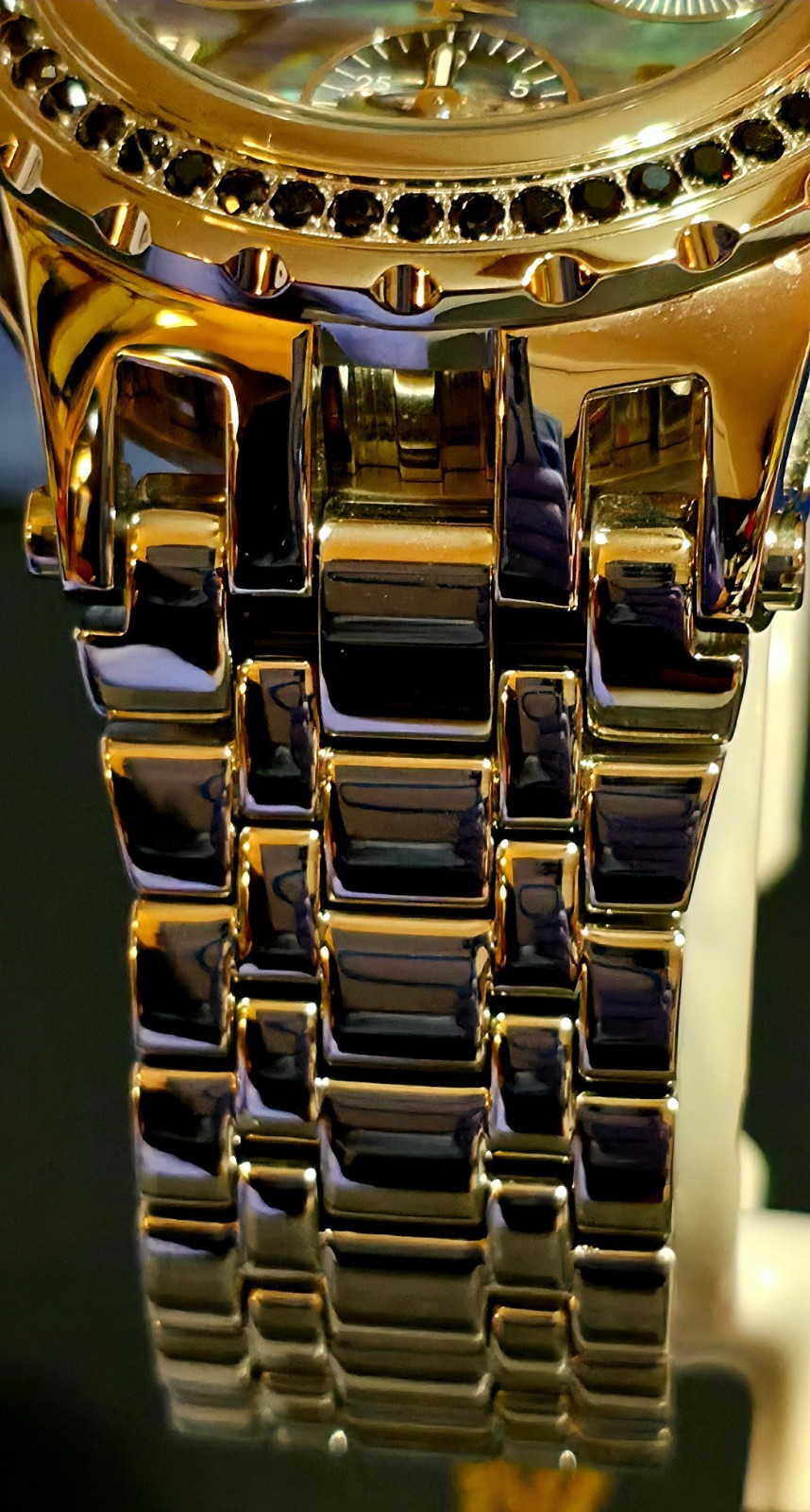 Invicta Swiss Reserve Subaqua Noma Spec. 4.14 CTW Blk Spinel Abalone Steel Watch