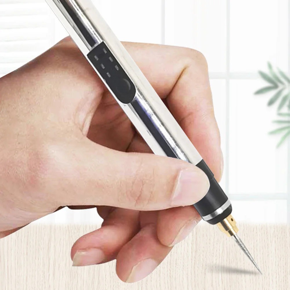 USB Rechargable Engraving Pen with 30 Bits Mini Electric DIY Engraver Cordless