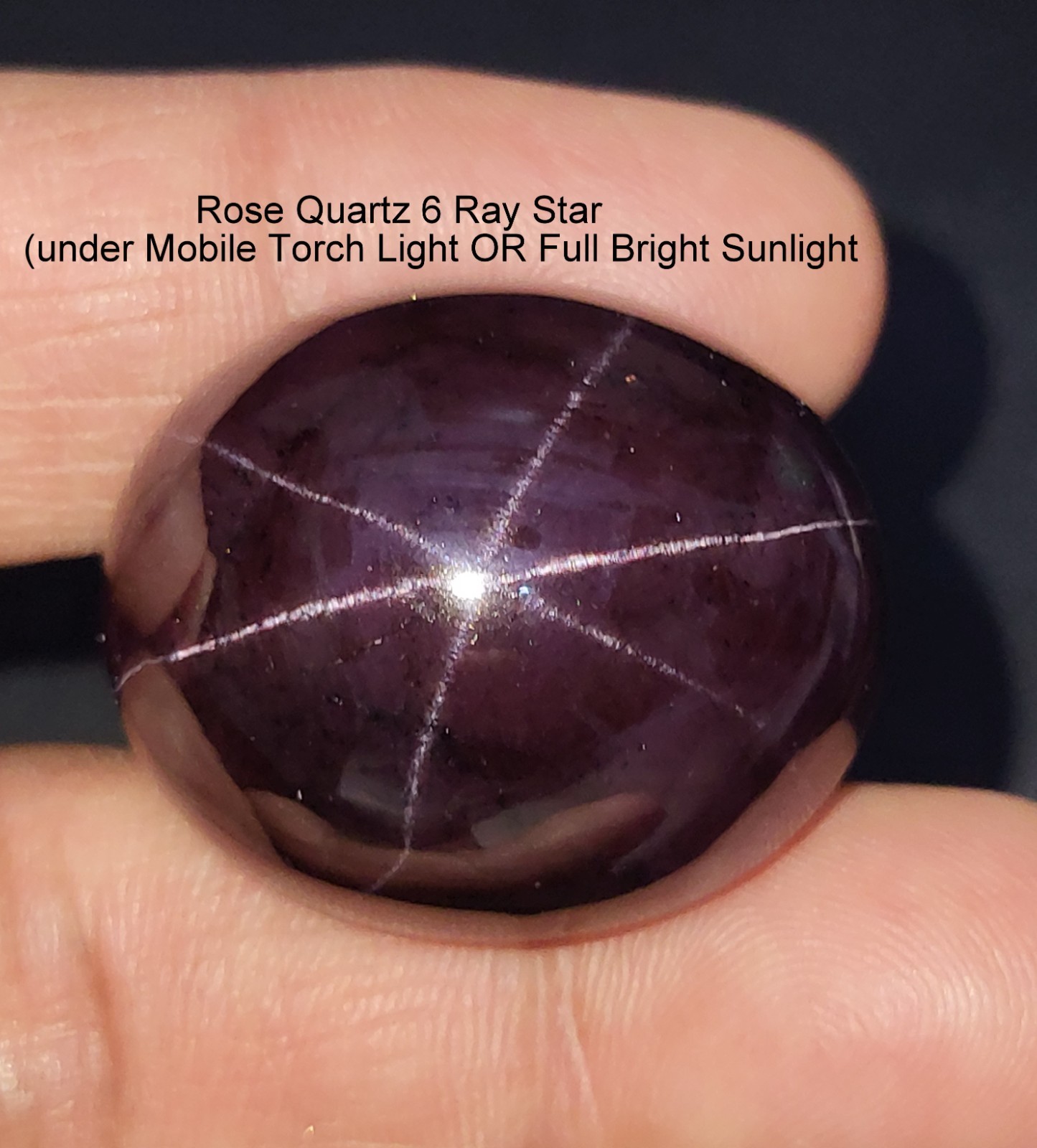 153 Ct 32×26.8×15.1 MM Natural 6-Ray Star Purple Red Garnet Star Oval Cabochon