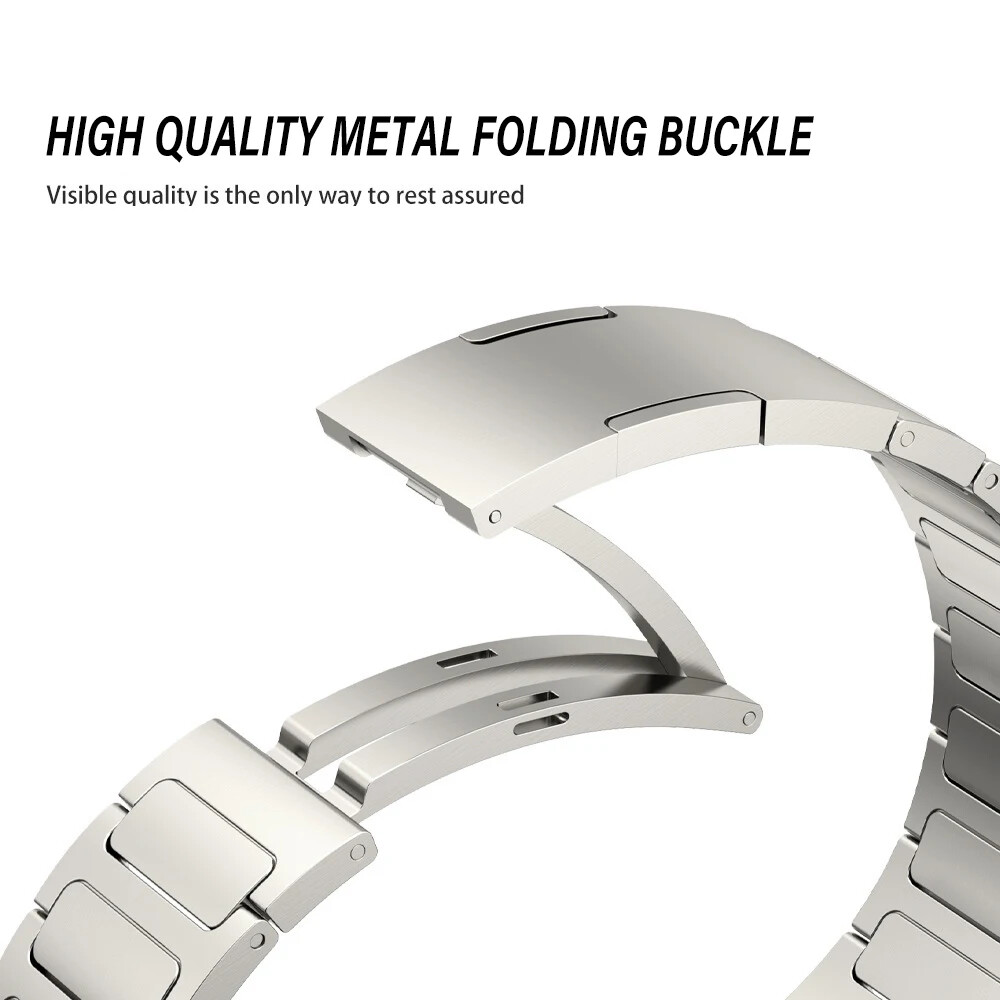 No Gaps Metal Strap Link Bracelet Titanium Band for Samsung Watch 7 Ultra 47mm