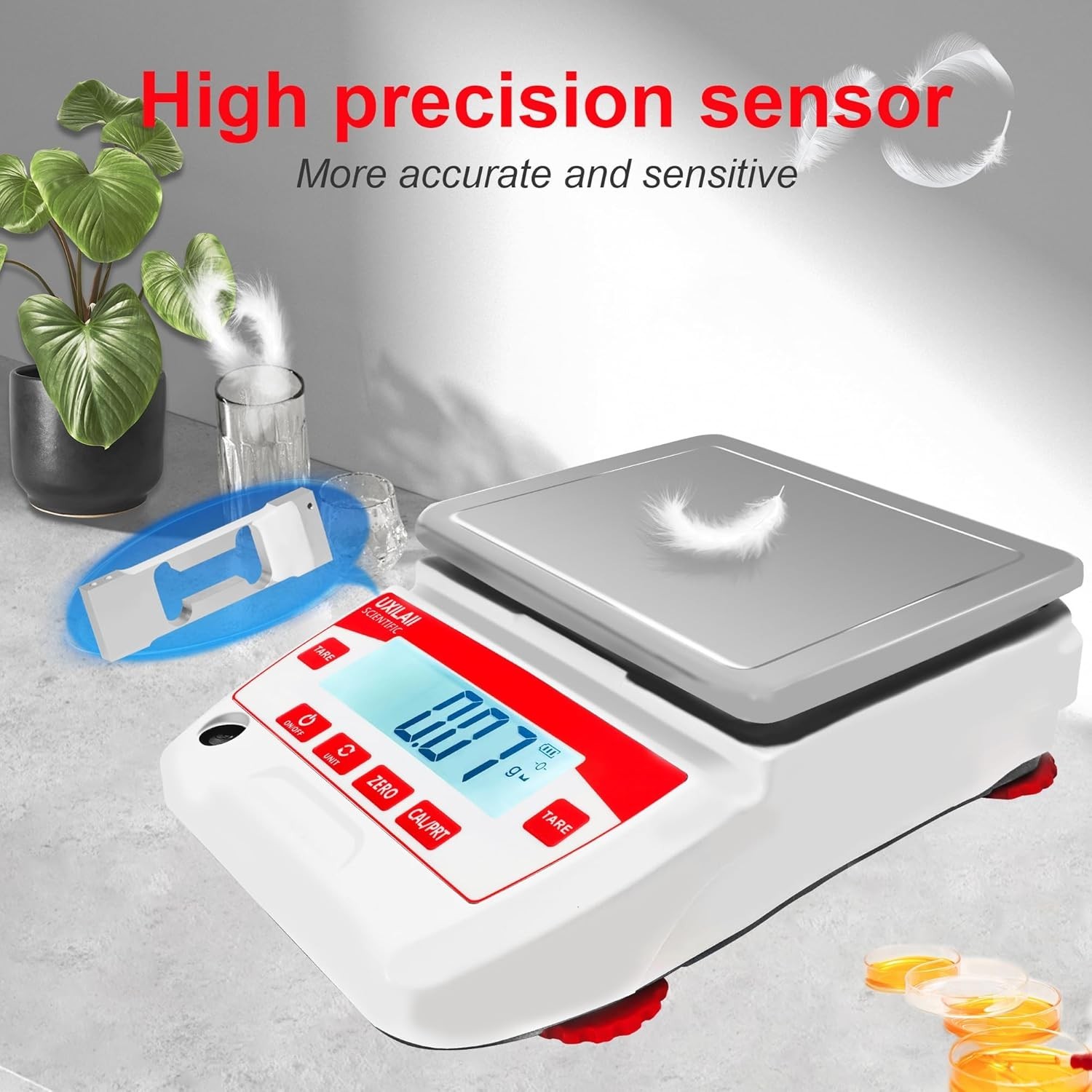 Laboratory Balance 5000g x 0.01g High Precision Digital Scale Jewelry Gram