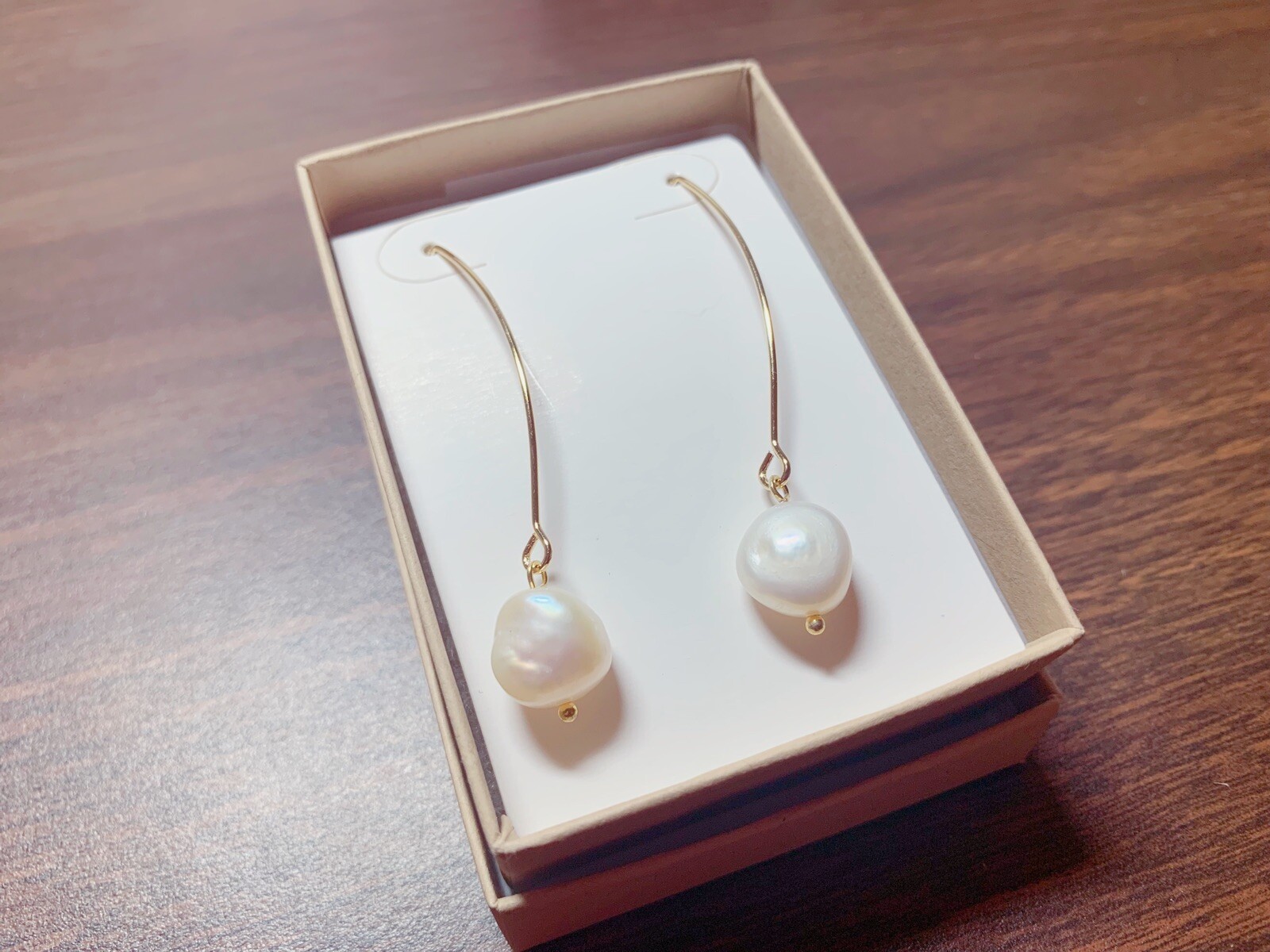 Handmade Multi Choose Korean Style Earrings With Glass Or Pearl (14KT Gold Hook)