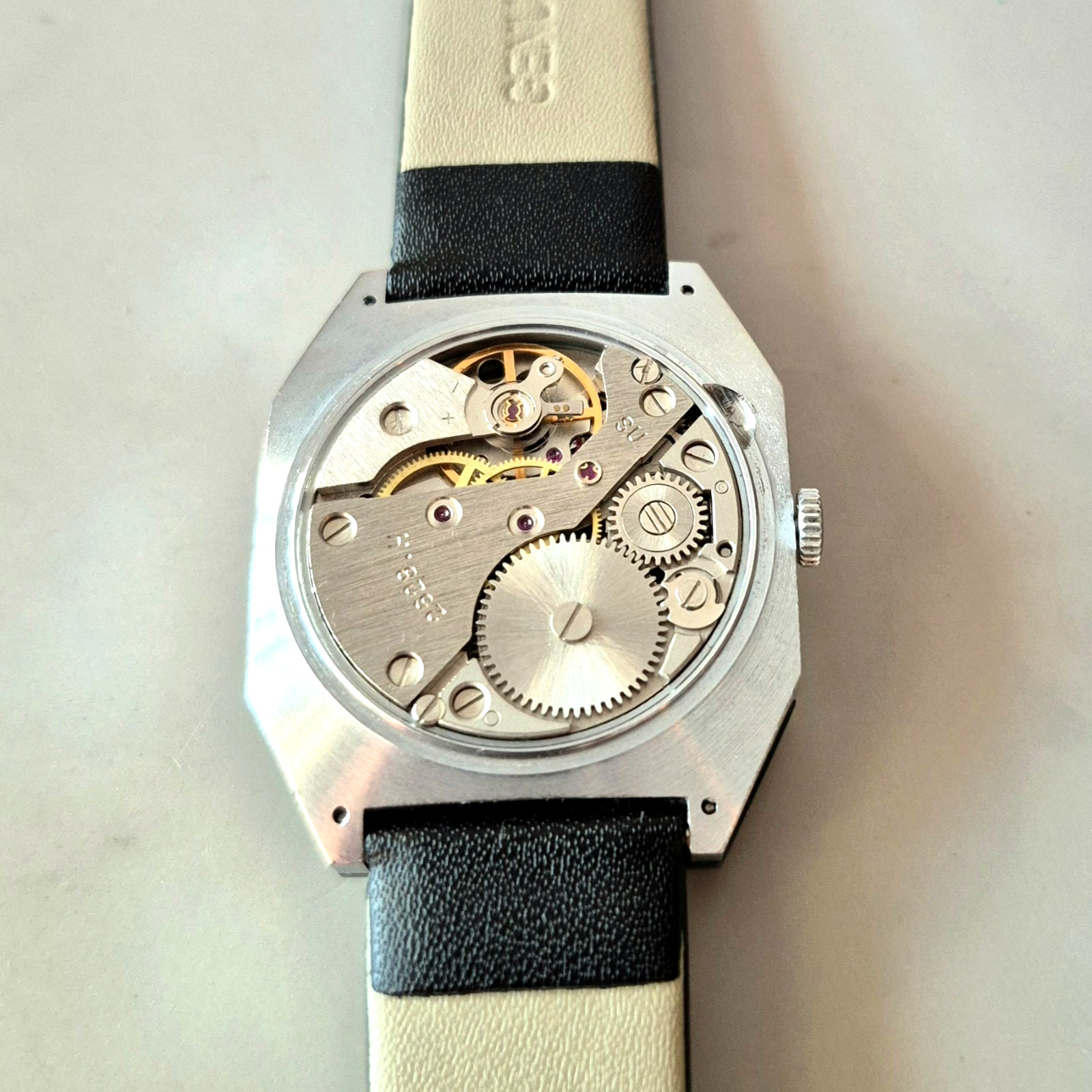 Vintage Raketa Star Wars Soviet Mechanical Watch 2628.H Day Date USSR 18J