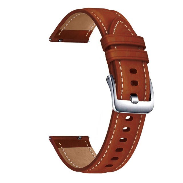 20mm Leather Strap For Samsung Galaxy Watch 7 6 4 44 40mm 5 Pro 45mm Active Band