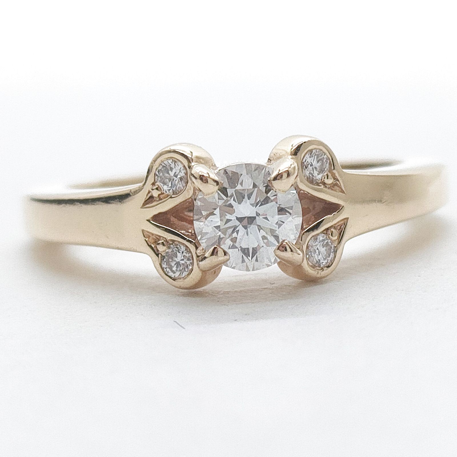 Cartier Ring Ballerina Solitaire Natural Diamond 0.23ct Gold 2343716