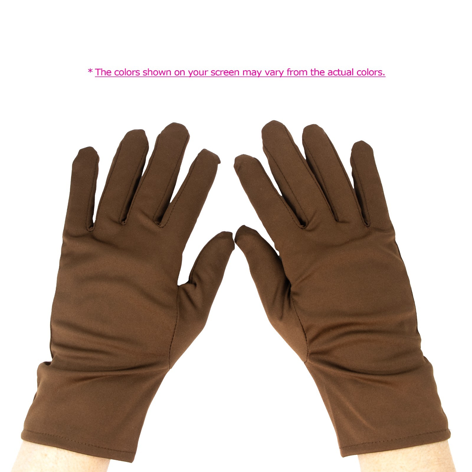 Brown – Watch Jewelry Microfiber Care Handling Polishing Gloves – 1 Pair