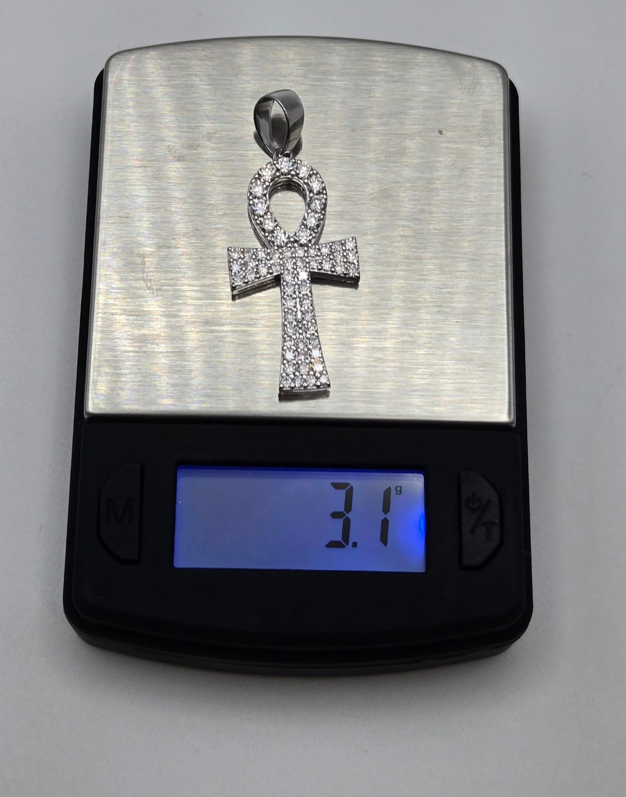 NEW MOISSANITE Solid 925 Sterling Silver PENDANT 2.0ctw Cross Pendant, USA