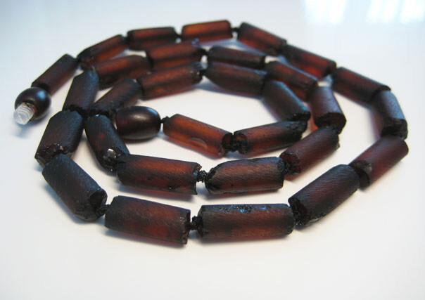 Raw Genuine Dark Cherry Men’s Elegant Baltic Amber Necklace 18.5 in !!!