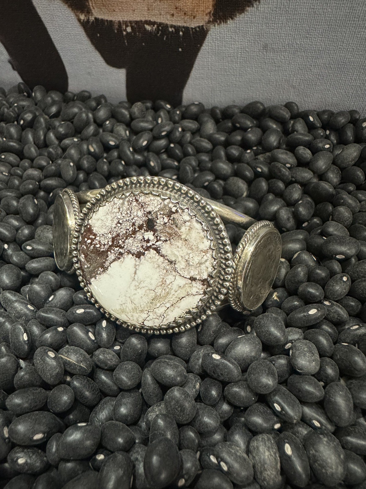 Wild Horse Buffalo Nickels Coin Southwestern Sterling Silver Cuff