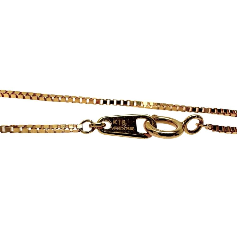 VANDOME Pink sapphire Necklace K18PG pink gold 3.3g 15.7″ Women