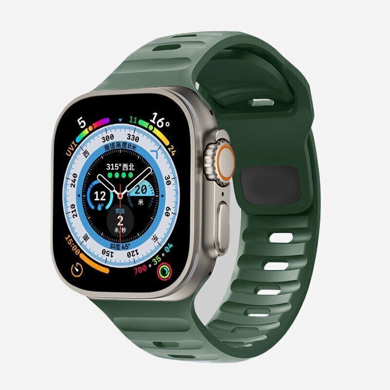 For Apple Watch Series Ultra 11 10 9 8 7 5 Silicone Sport Strap Band 38/49mm