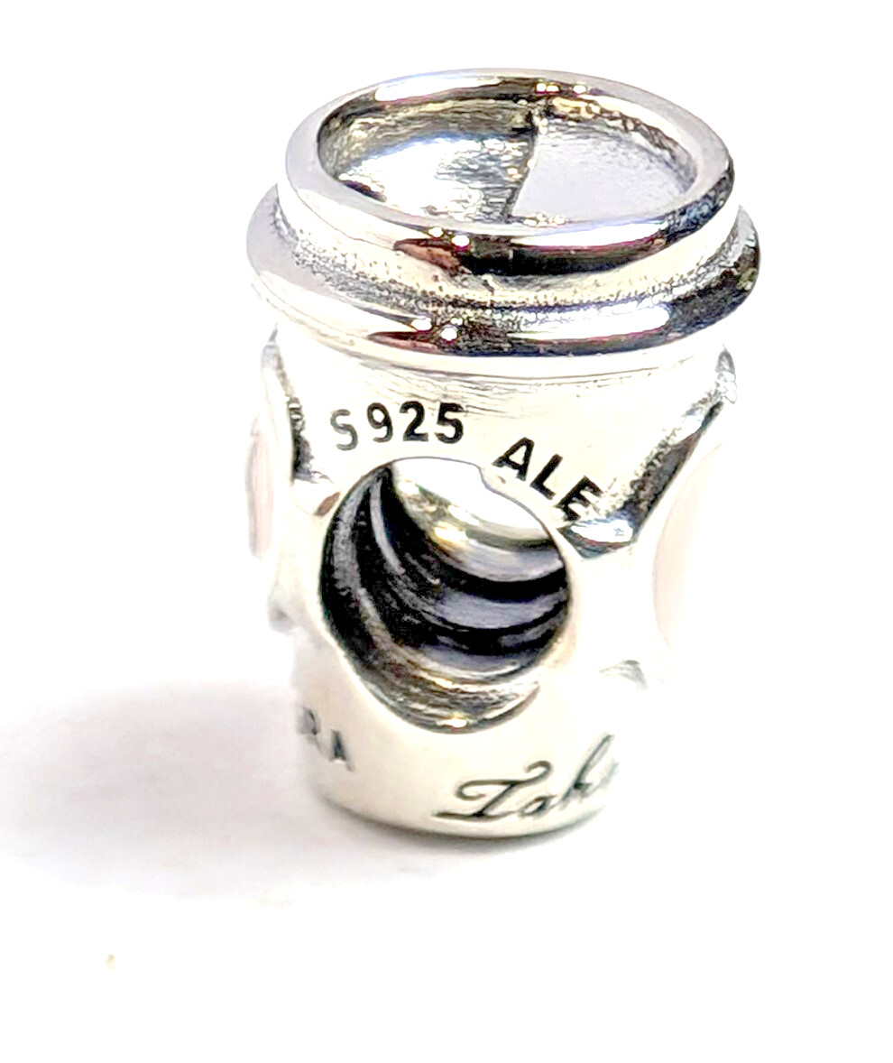 Authentic Pandora Charm, Drink To Go Coffee Cup, #797185EN160