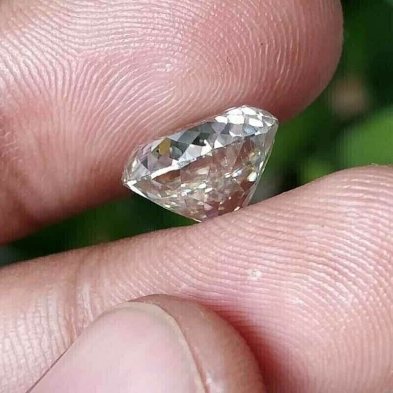 White Diamond 4 CT Portuguese Cut VVS1 D Grade 10.50mm Certified Loose G31