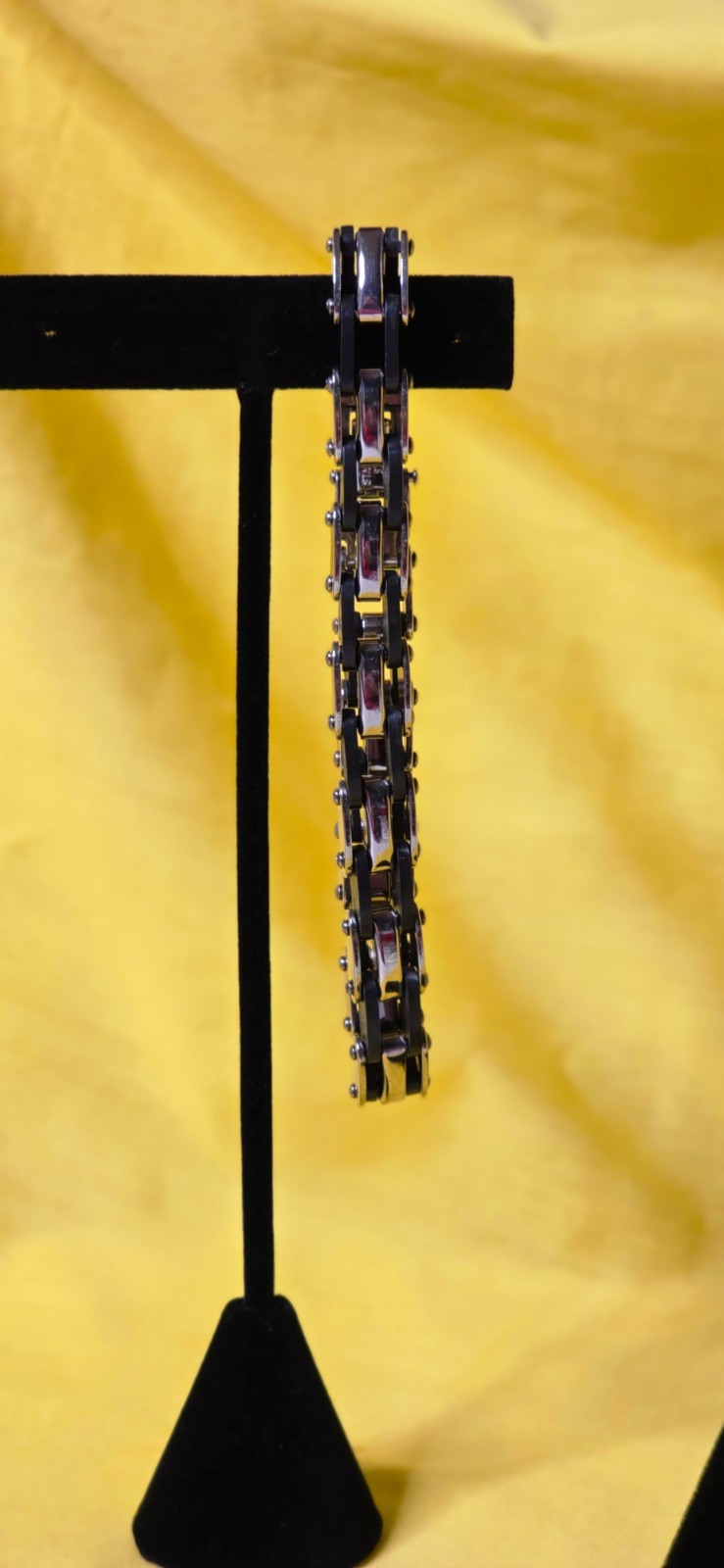 Stainless steel bike chain bracelet