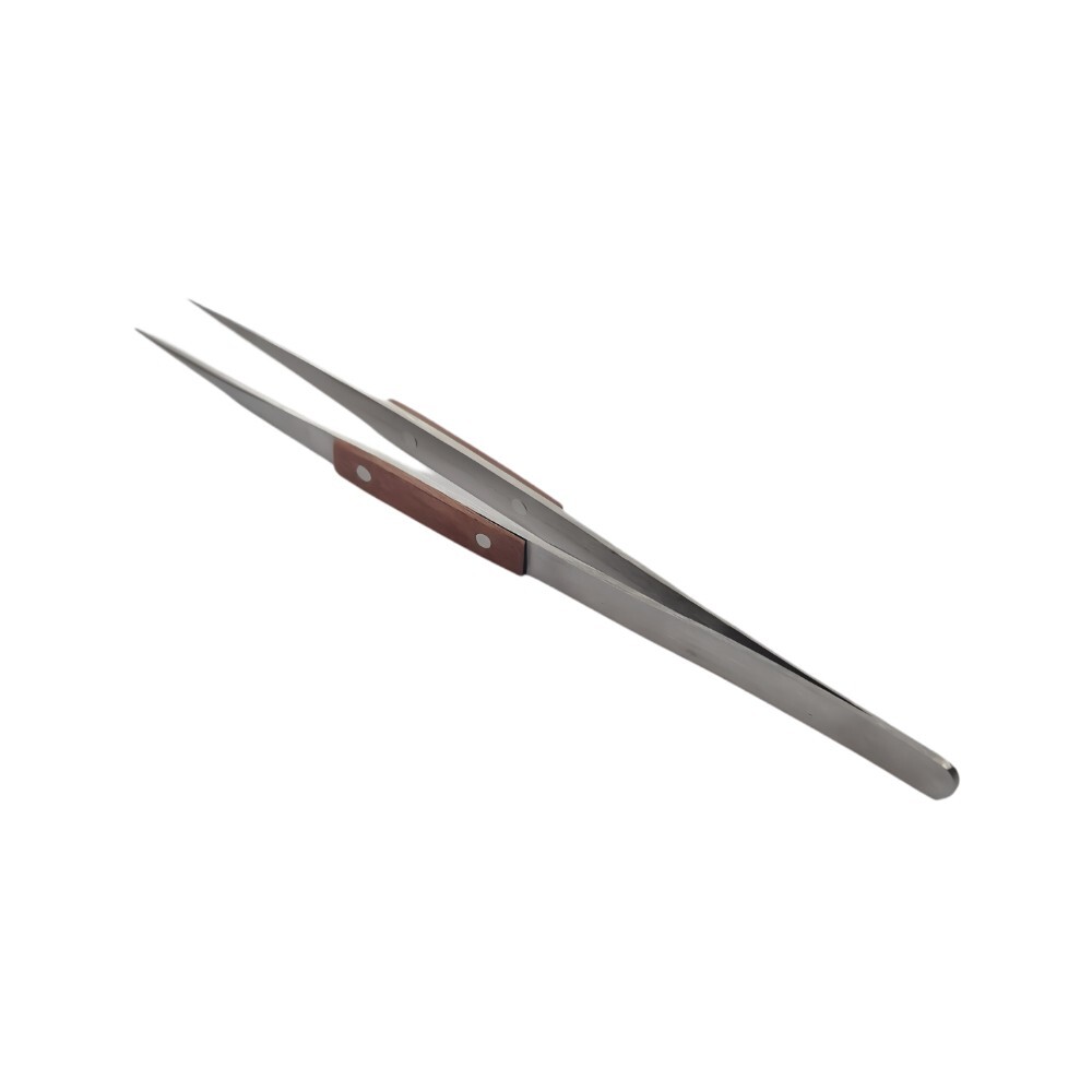 Set of 3 Fiber Grip Tweezers Cross Locking & Straight Soldering Tweezer Jewelers