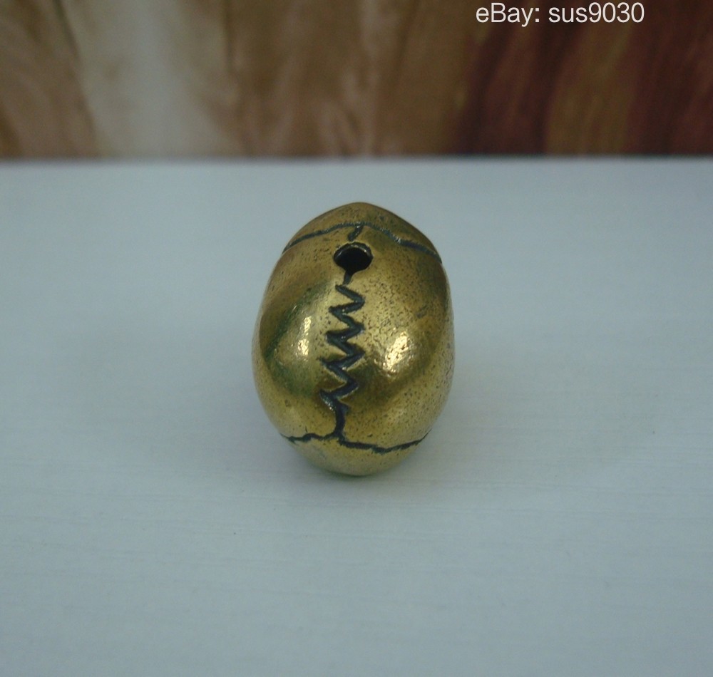 Solid Brass Cool Skull Statue Pendant Sculpture