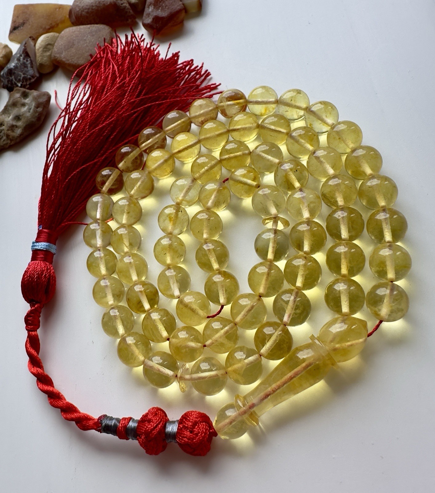 Natural Baltic Amber 29g. Islamic Prayer Rosary 9mm. 66 Beads Tasbih Misbaha