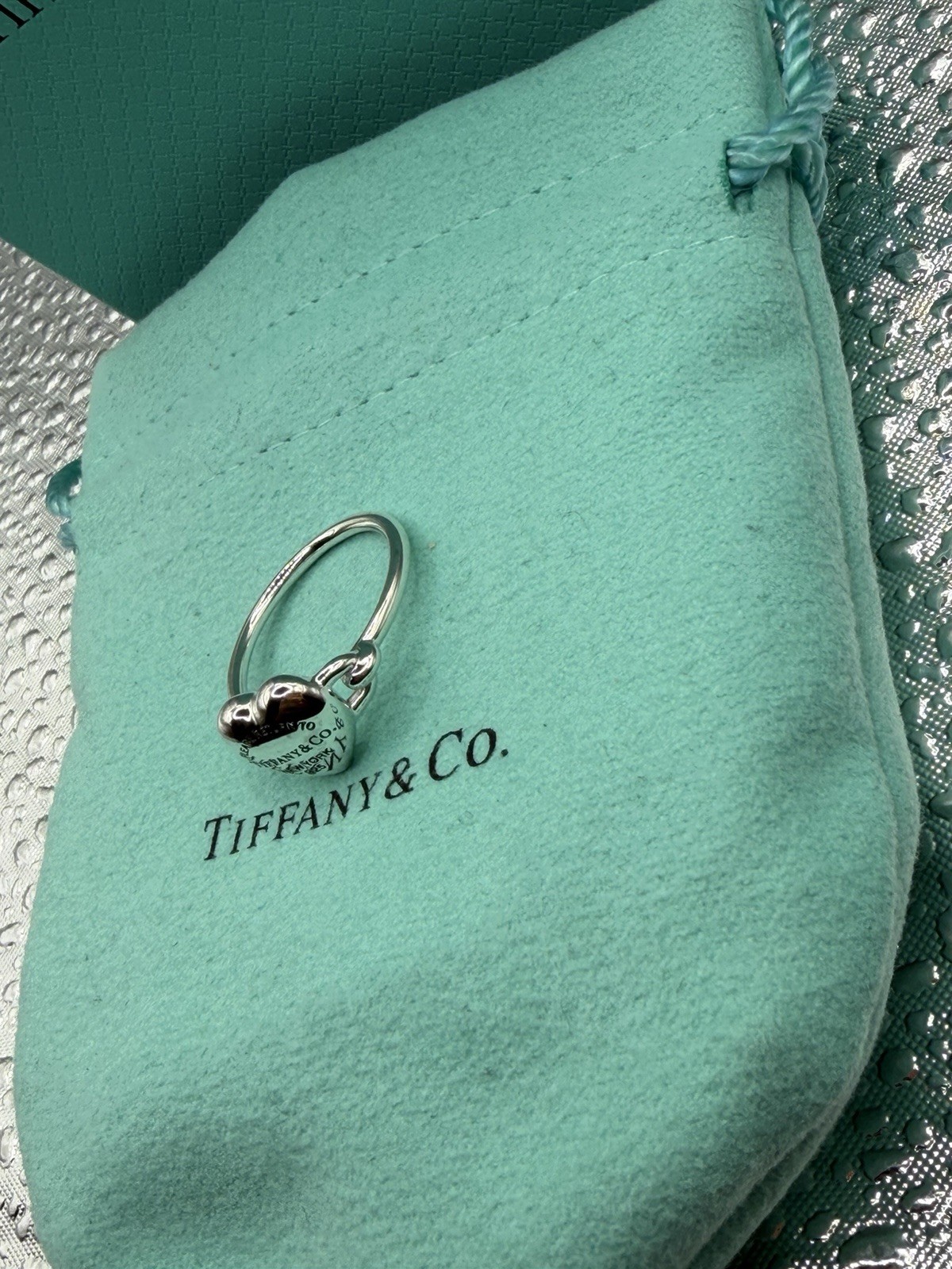 Tiffany & Co. Sterling Silver Return To Tiffany Full Heart Ring size 6