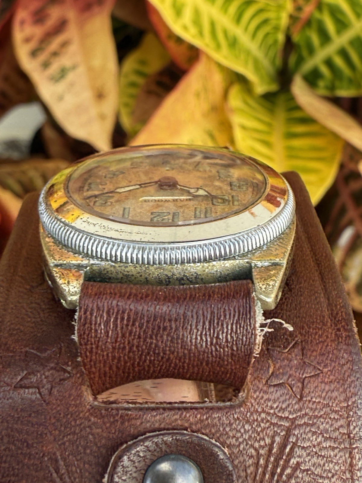 Rare Vintage 1920s Harwood Bumper Automatic 15J 30mm Watch Estate Sale Runs