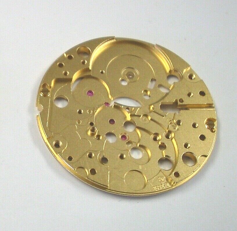 ETA 2892 A2, ETA 2892-2, new original main plate #100 in yellow color only.