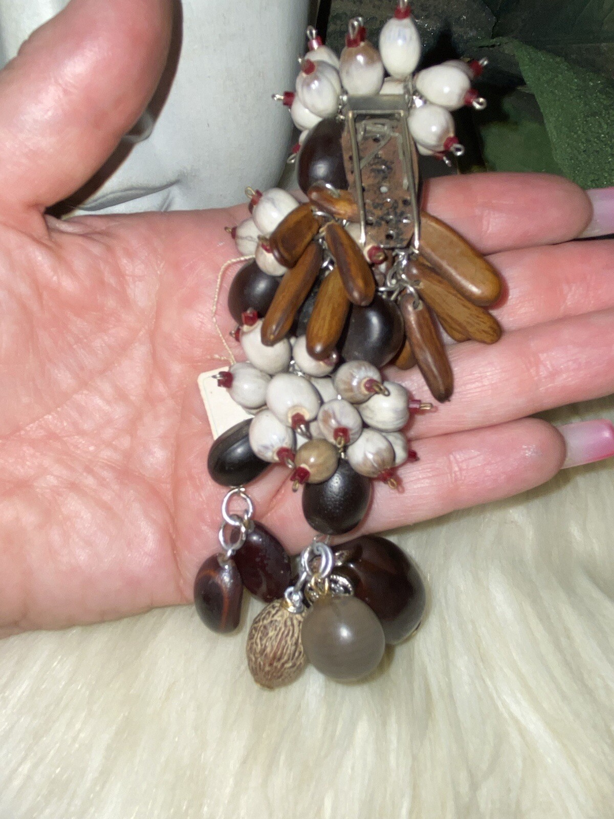Miriam Haskell Ultra Rare Huge 5 1/2 inches Dangly & Drippy Whimsical Clip!! A19