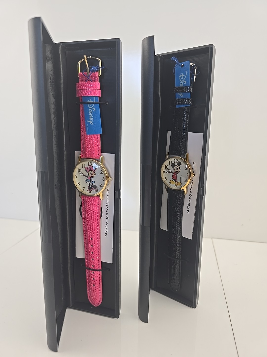 DISNEY WATCH MZ Berger & Co. Pair- MICKEY MOUSE, MINNIE MOUSE