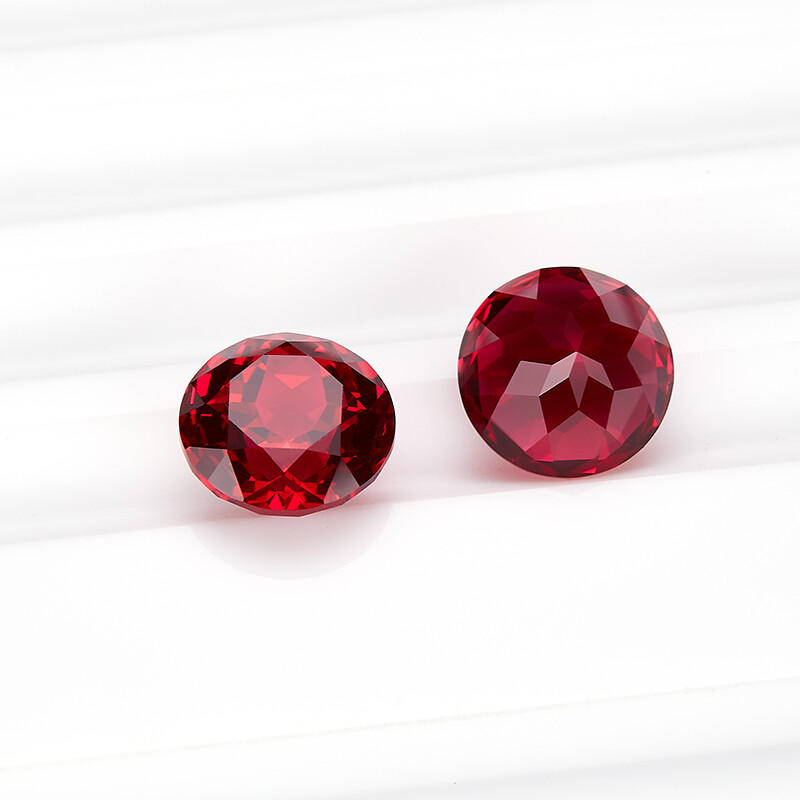 Blood Red Ruby AGL Certified Lab Grown Ruby Loose Gemstone Round Cut 0.3ct~4.3ct