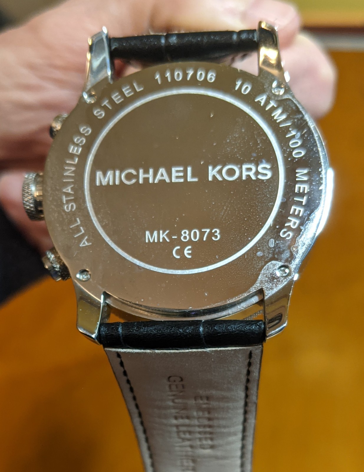 Michael Kors Watch Chronograph Men Stainless Steel MK-8073 10ATM/100Meters