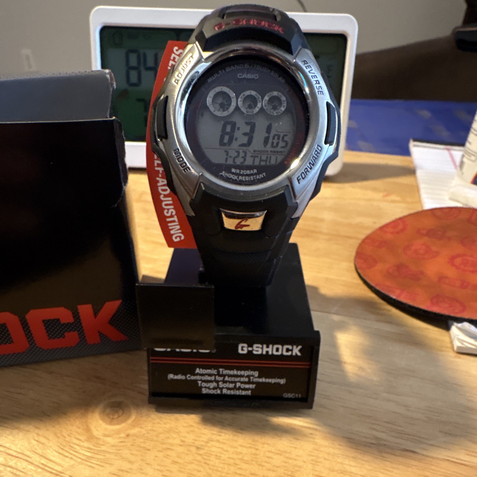 Casio G-SHOCK Men’s Digital Tough Solar 200m Black Resin Strap w/ Box