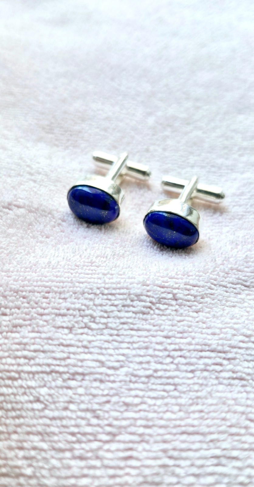 Lapis Lazuli Gemstone Handmade Cufflinks Stnd.