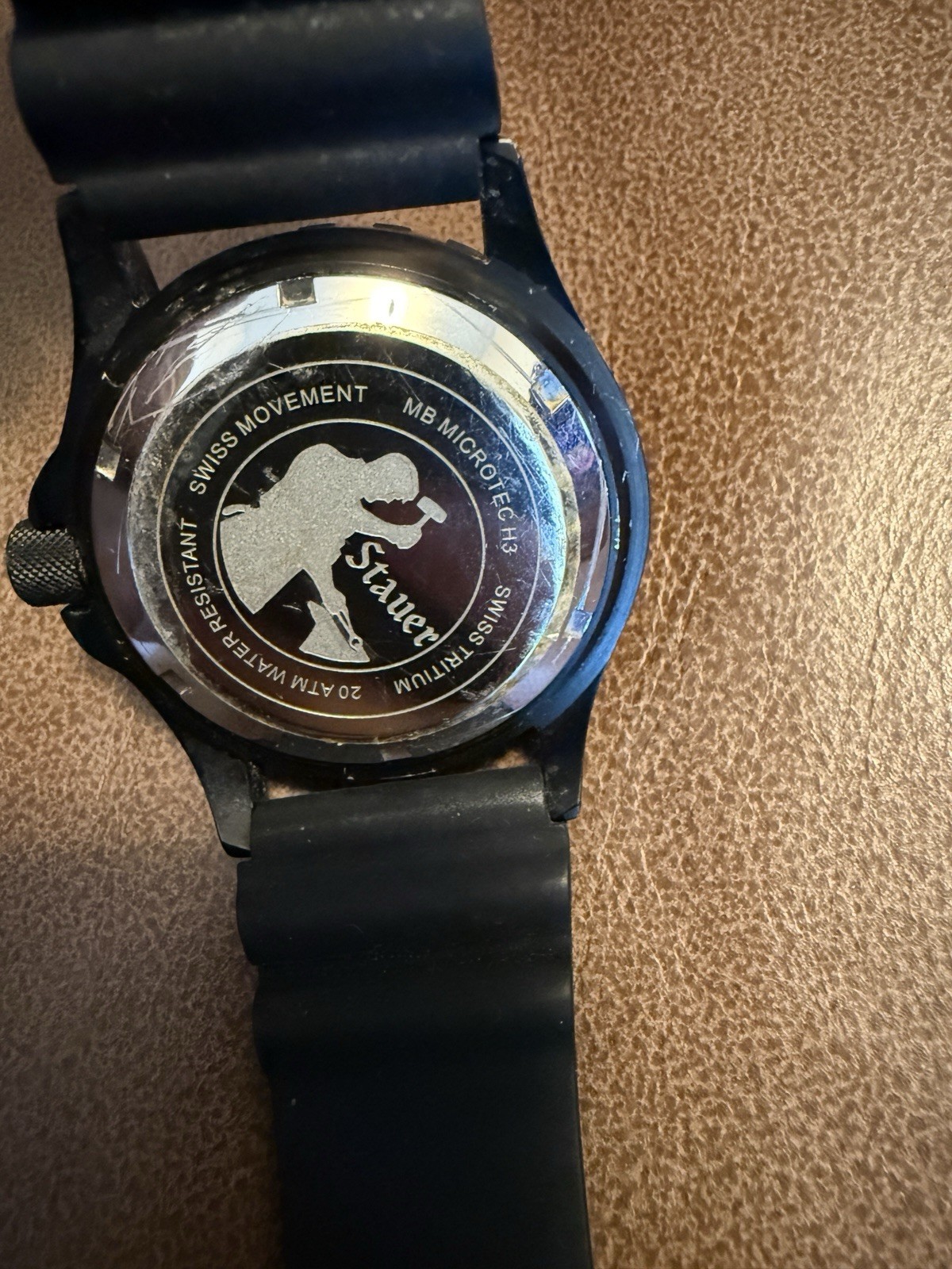 Stauer H3 MB Microtec Military Black Men’s Watch New Battery