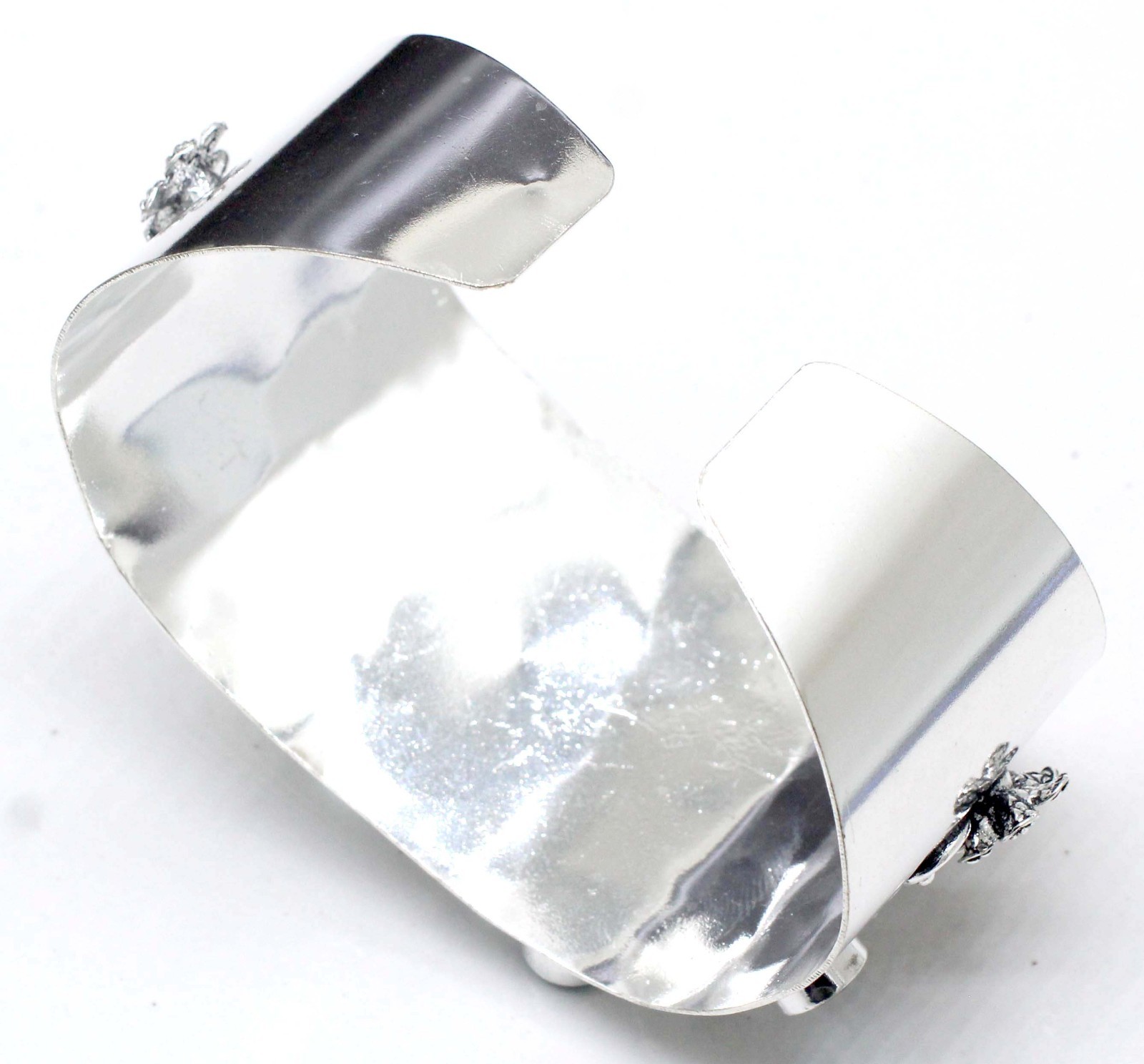 London Blue Topaz Cuff Bracelet 925 Sterling Silver Handmade Boho Jewelry ADJ”