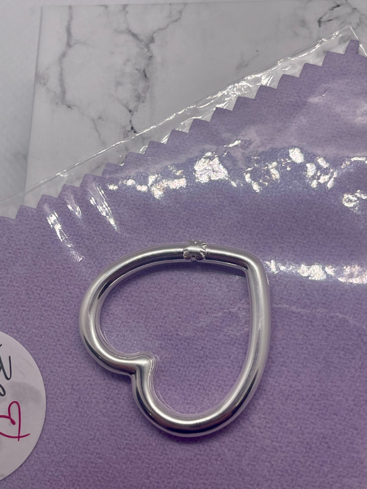 Brand New S925 Tous Silver Heart Ring 3.85 cm SKU: 1002762000
