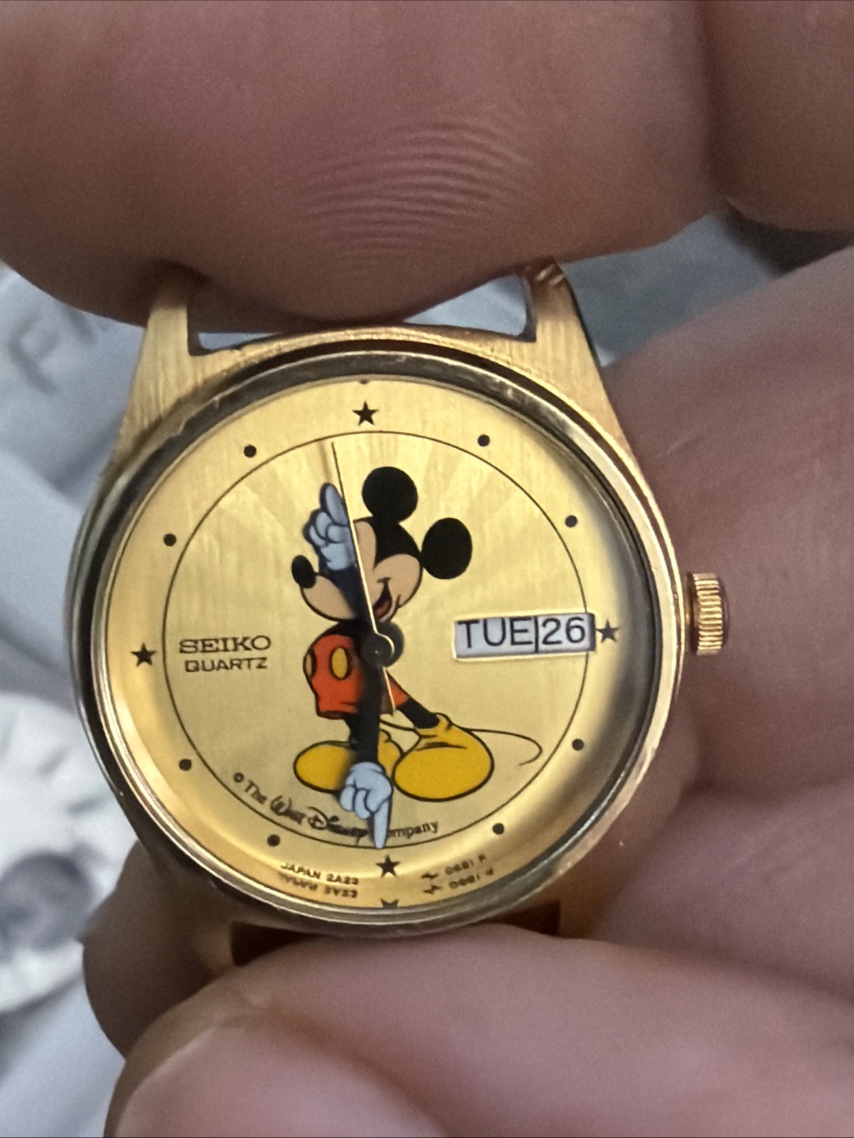 Seiko Women’s Mickey Mouse Quartz Watch Untested 22.5mm F14