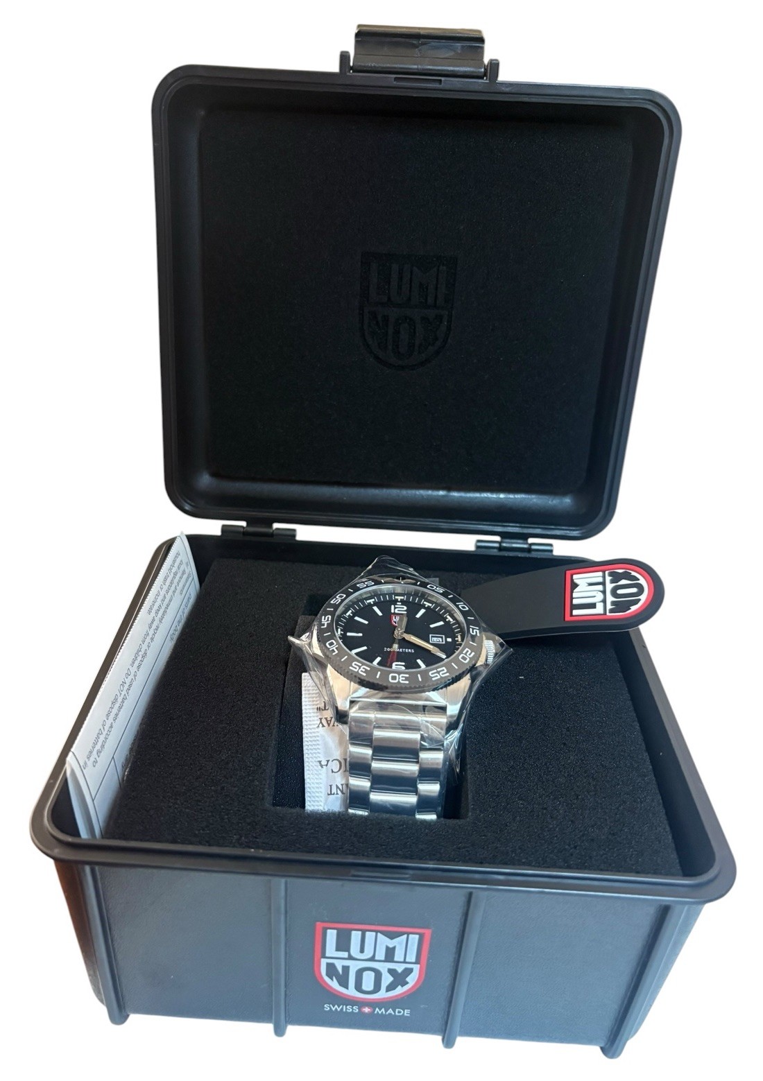 Swiss Luminox Pacific Diver Men’s Stainless Black Dial Tritium Watch XS.3122M.1