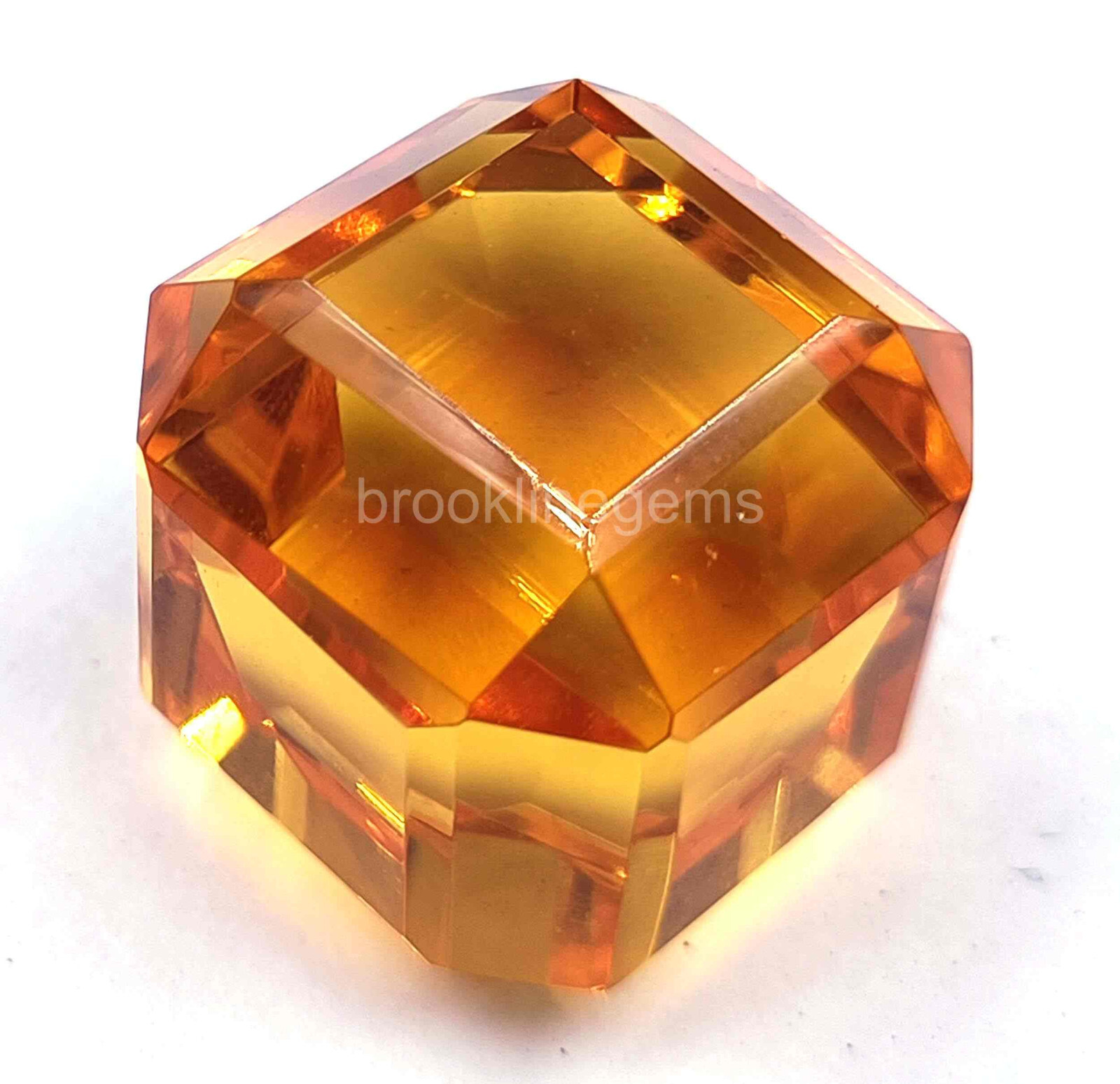 58.85 Ct Natural YELLOW Sapphire Cube Certified Gemstone 5ATR