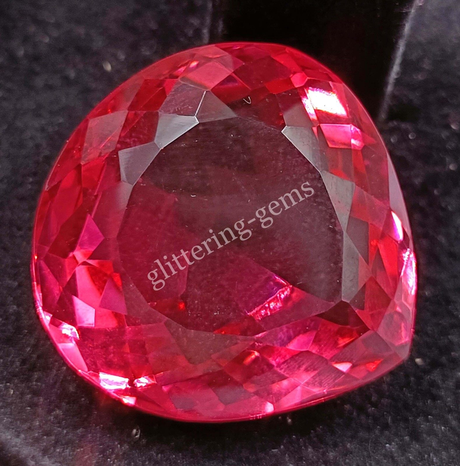 Natural Mozambique Ruby 86.99 Carat Pear Shape Certified Loose Gemstone 5SDN