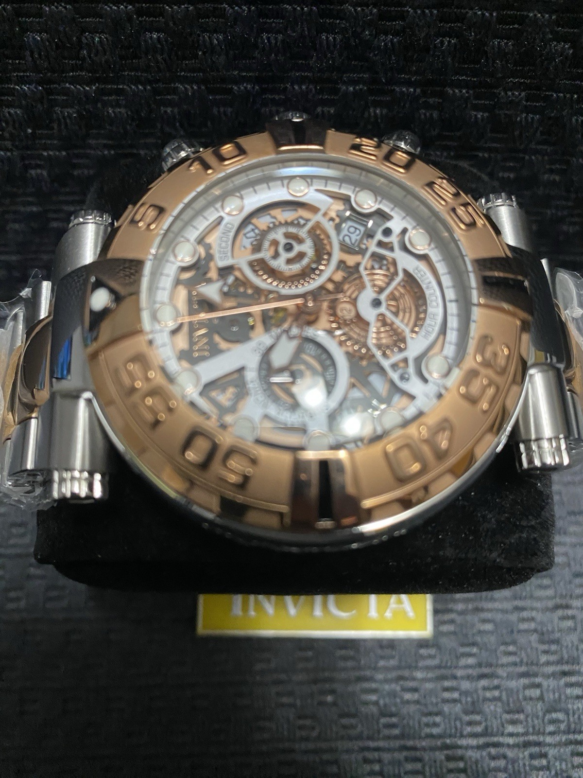 Invicta 47mm Subaqua Noma I Silver & Rose Gold Z60 Quartz LE Watch,Model#33365