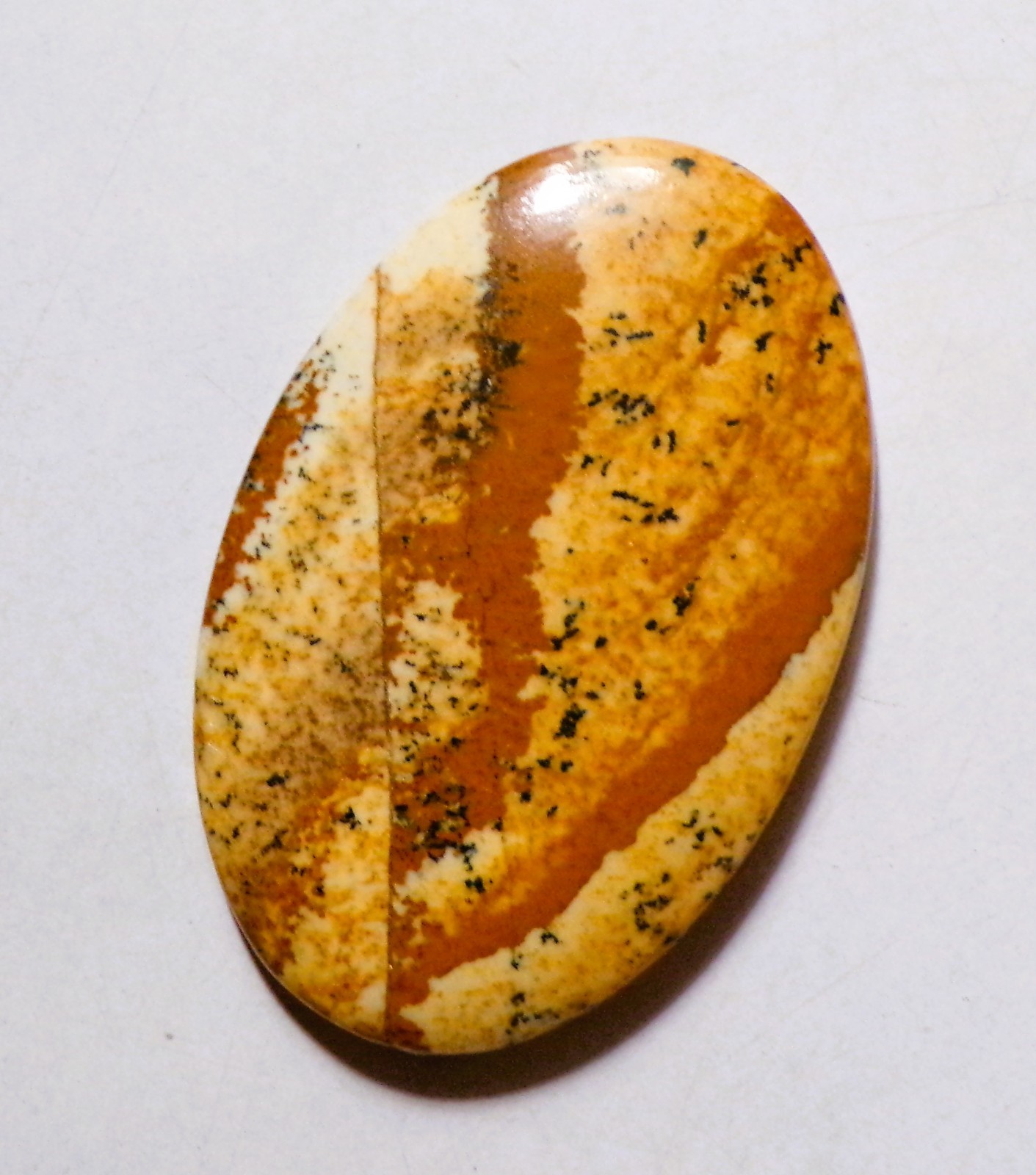 58.55 Cts Natural Picture Jasper Cabochon Loose Gemstone 44X29X5MM