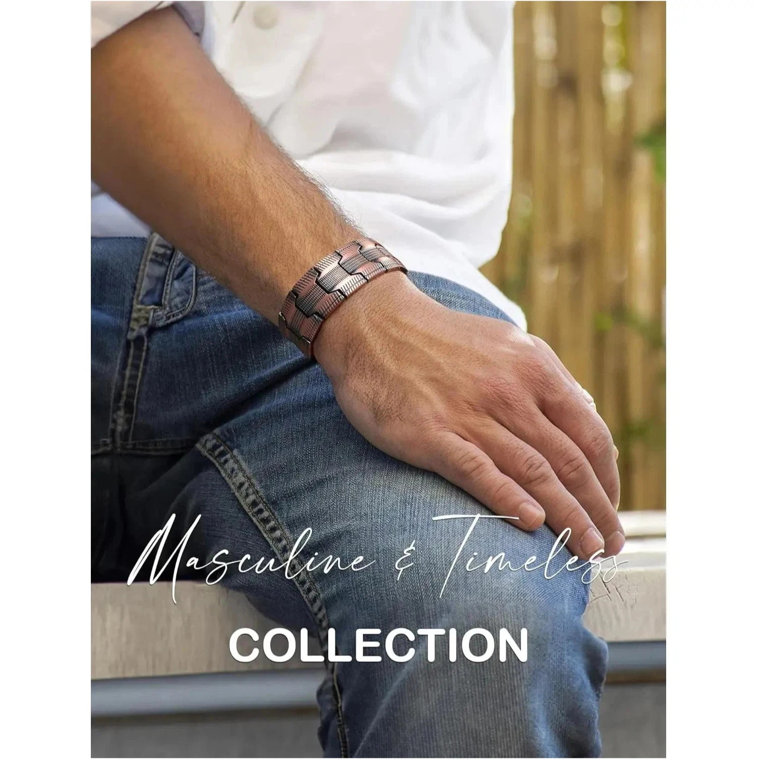 Copper Bracelet for Men, 3X Ultra Strength Magnetic Bracelets, 99.99% Pure Coppe