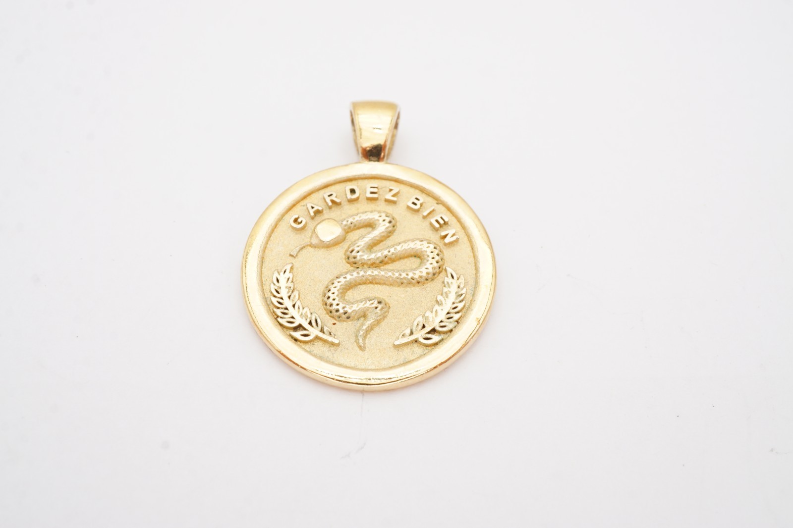 Jane Win Gold Plated Sterling Silver 925 Protect Pendant Inspirational