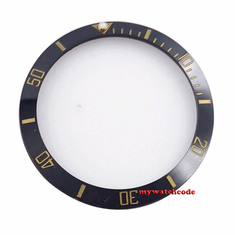 35.4mm black blue green ceramic bezel insert for 38MM SUB mens watch