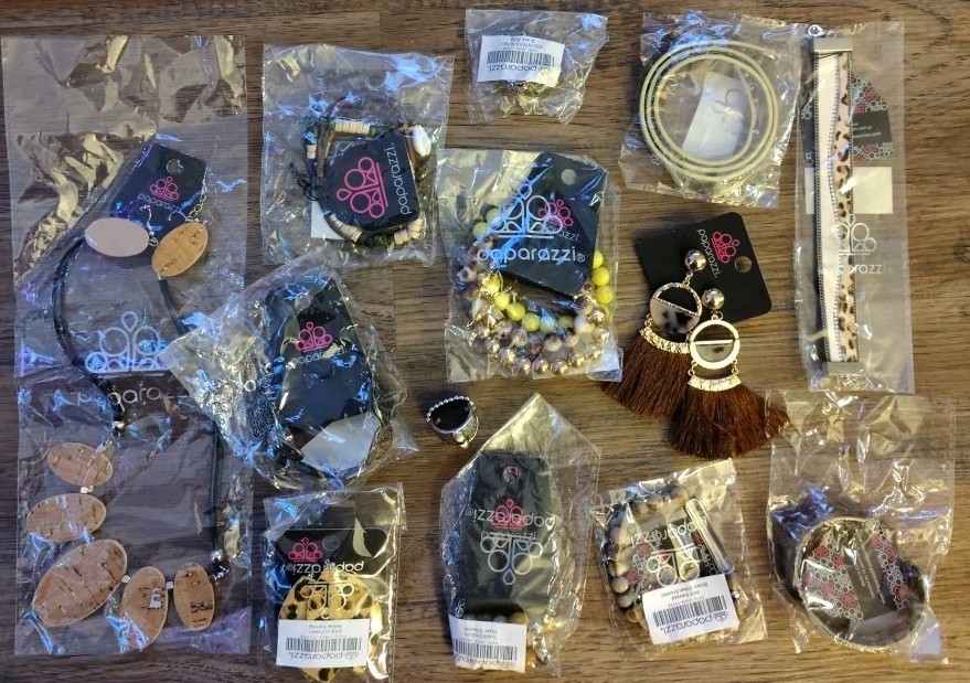Paparazzi Jewelry Lot 13pc Mixed Leopard Wood Grain Boho New Accessories NWT