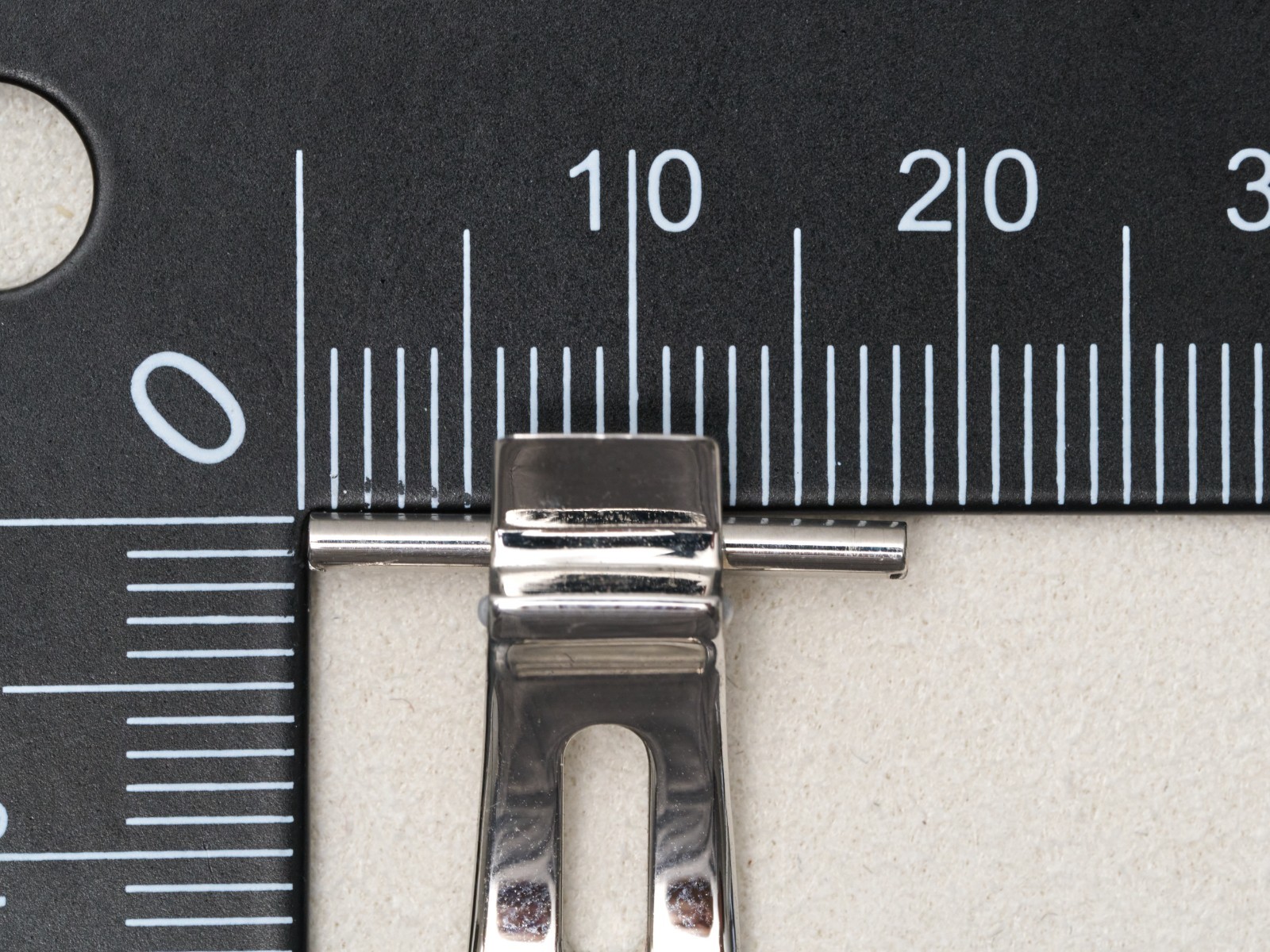Zenith 18mm Deployment Buckle Clasp Steel Double Fold Over with Tang Buckle