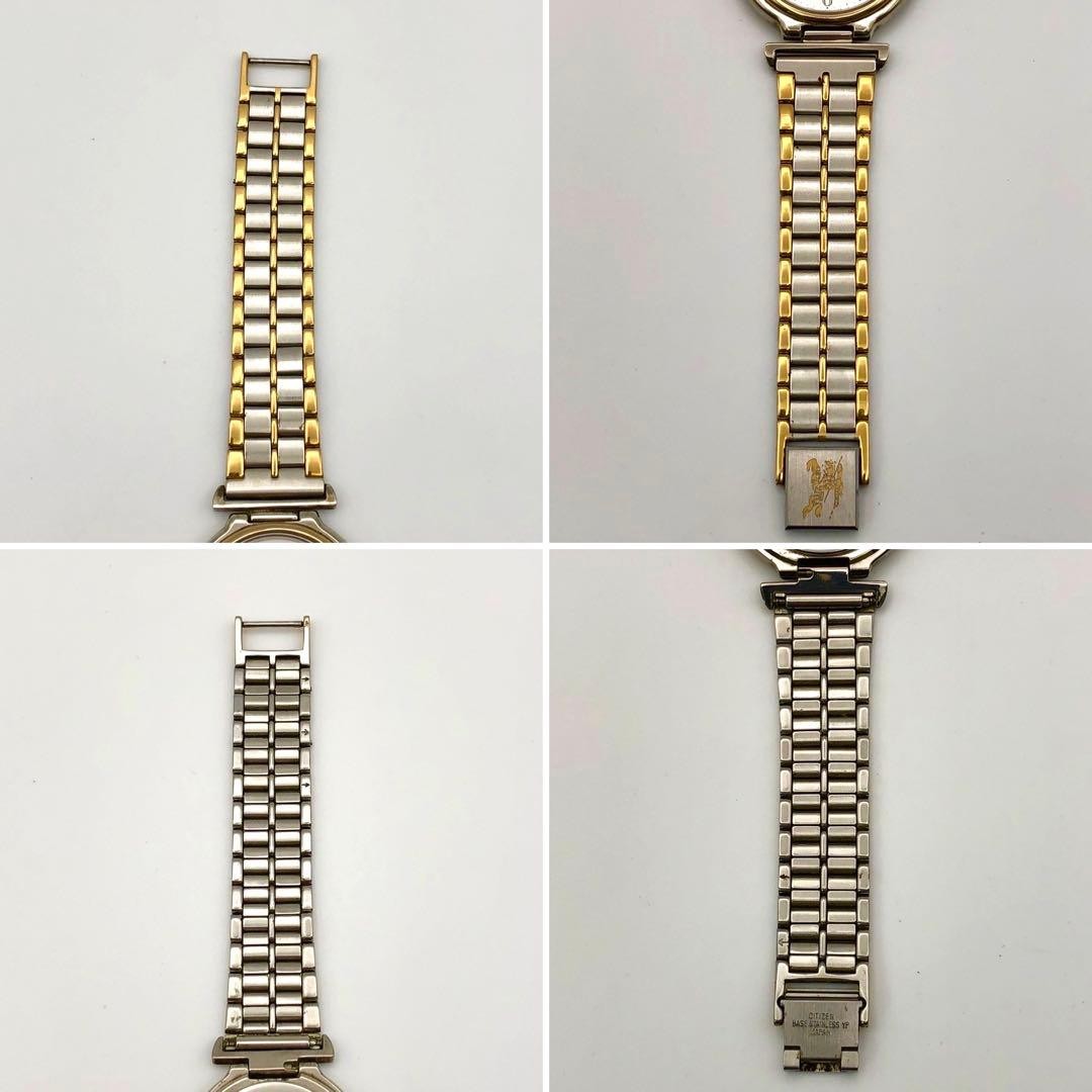 Working New Battery Burberry Wristwatch White Dial Horse Logo Quartz Combination