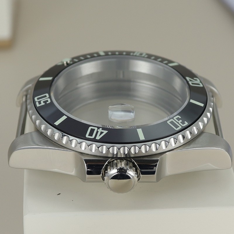 40mm Modify SUB Mods Watch Case Luminous Bezel Sapphire For Seiko NH345 35 36 38