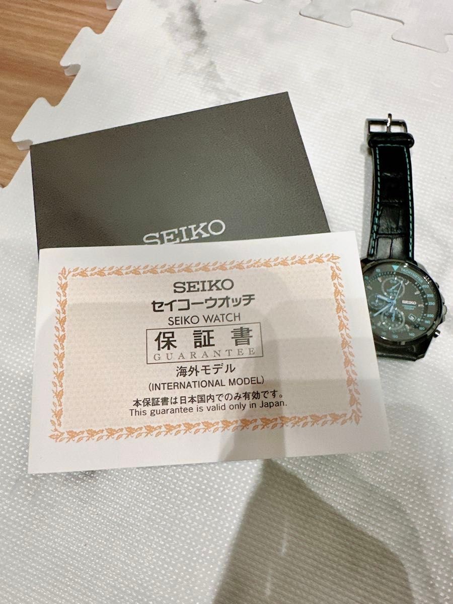 Seiko Black Overseas Limited Watch Vintage 10 Years From Japan